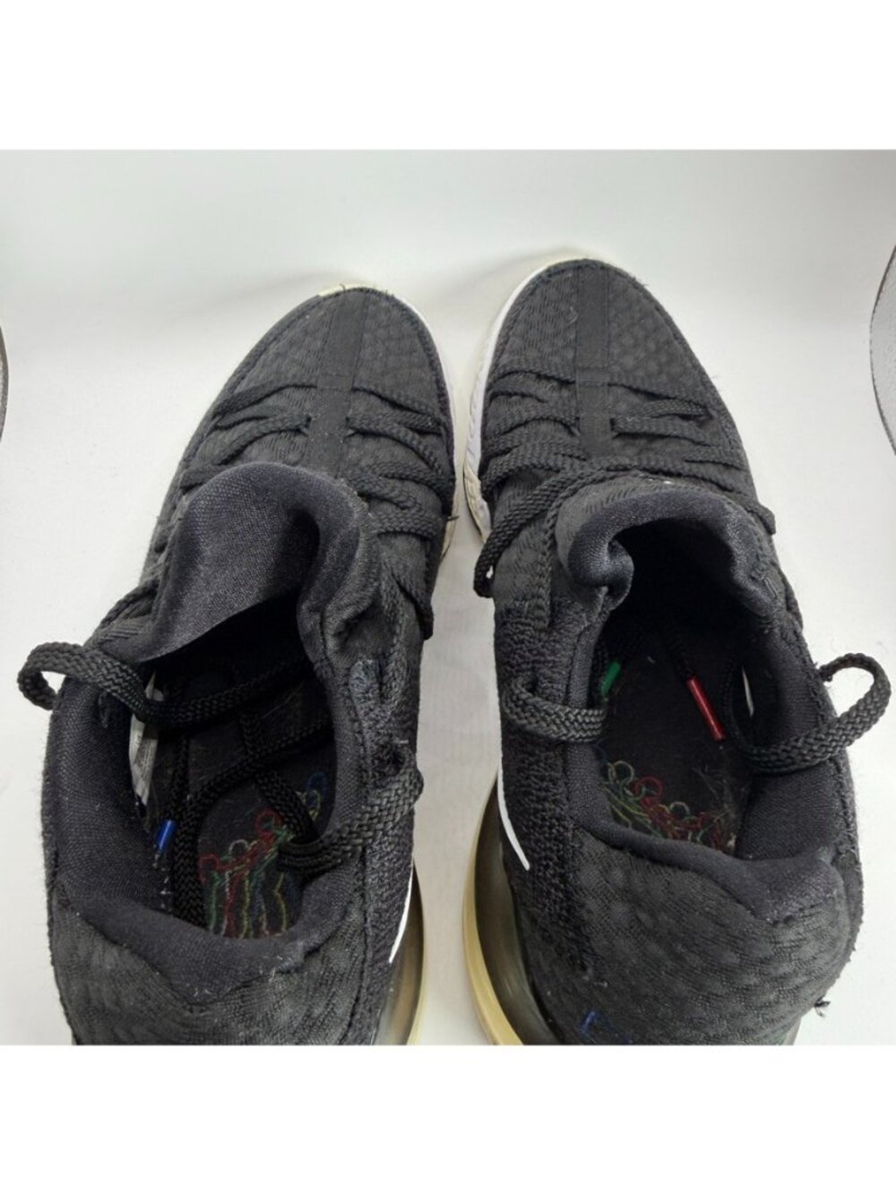 Nike Lebron 17 Low Shoes Mens Size 11.5 CD5007-002 Basketball Black White - Picture 9 of 12